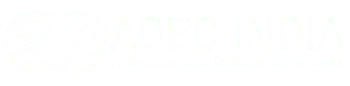 AOEC India Logo White