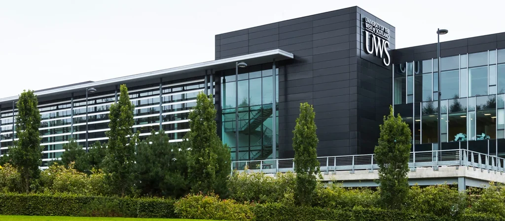 University of the West of Scotland landing page