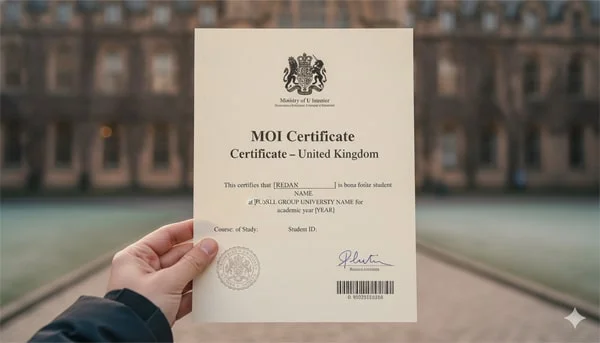 MOI Certificate