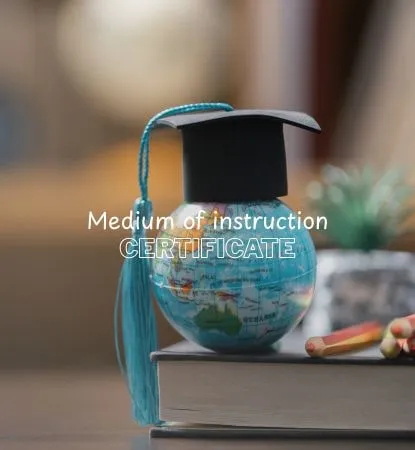 Medium of instruction certificate-Mobile