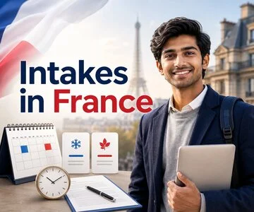 Intakes in France for Indian Students