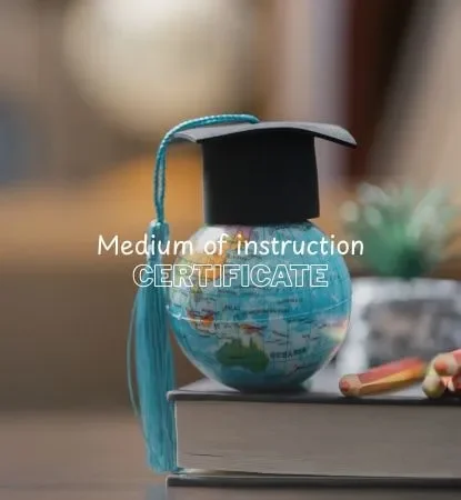 Medium of instruction certificate-Mobile